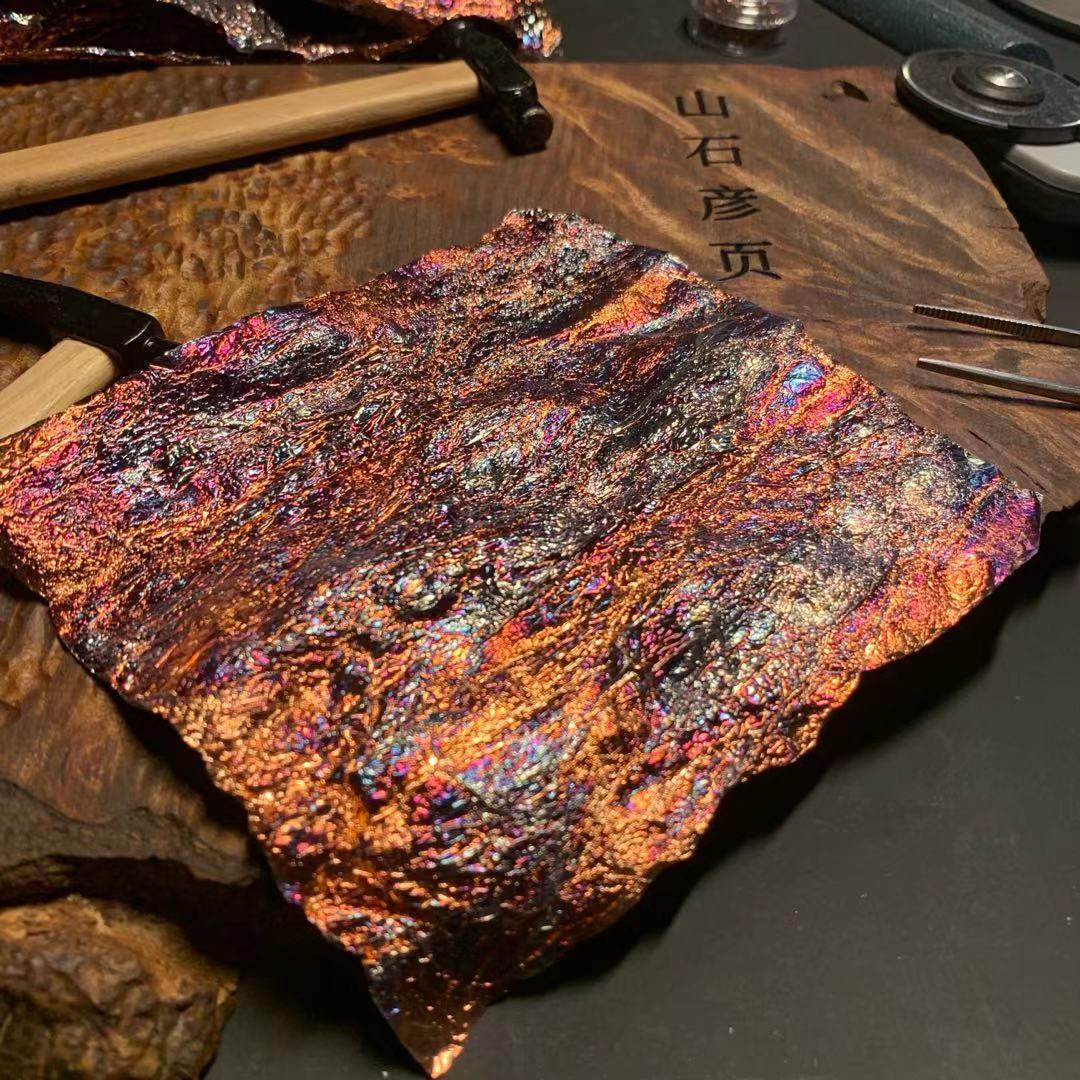 烧箔幻彩美甲贴金装饰漆画绘画彩箔金箔铜箔国画颜料