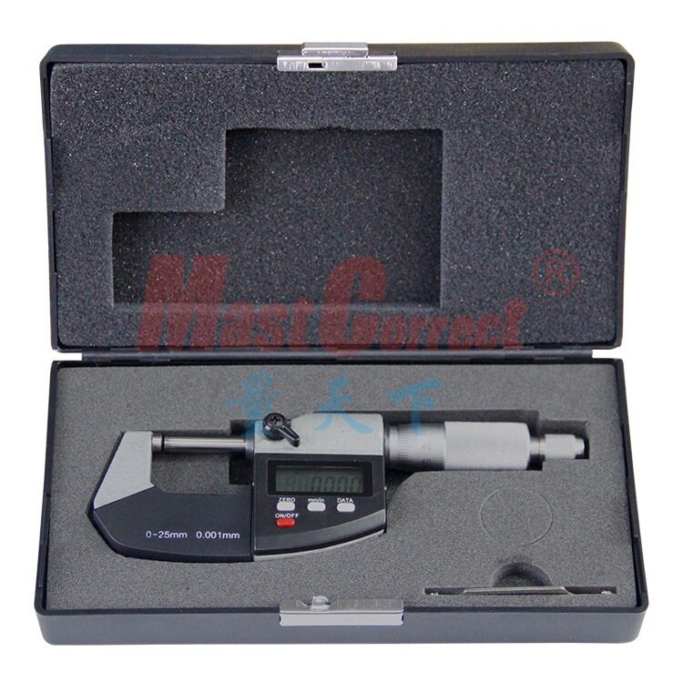 新款电子壁厚轴承数显外径0250001mm单圆头千分尺千分尺