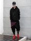 Spring and autumn fake two-piece hip-hars pants lattice male trend loose pants Korean version of the skirt pants HIPHOP large size harem pants Spring and autumn fake two-piece hip-hars pants lattice male trend loose pants Korean version of the skirt pants HIPHOP large size harem pants