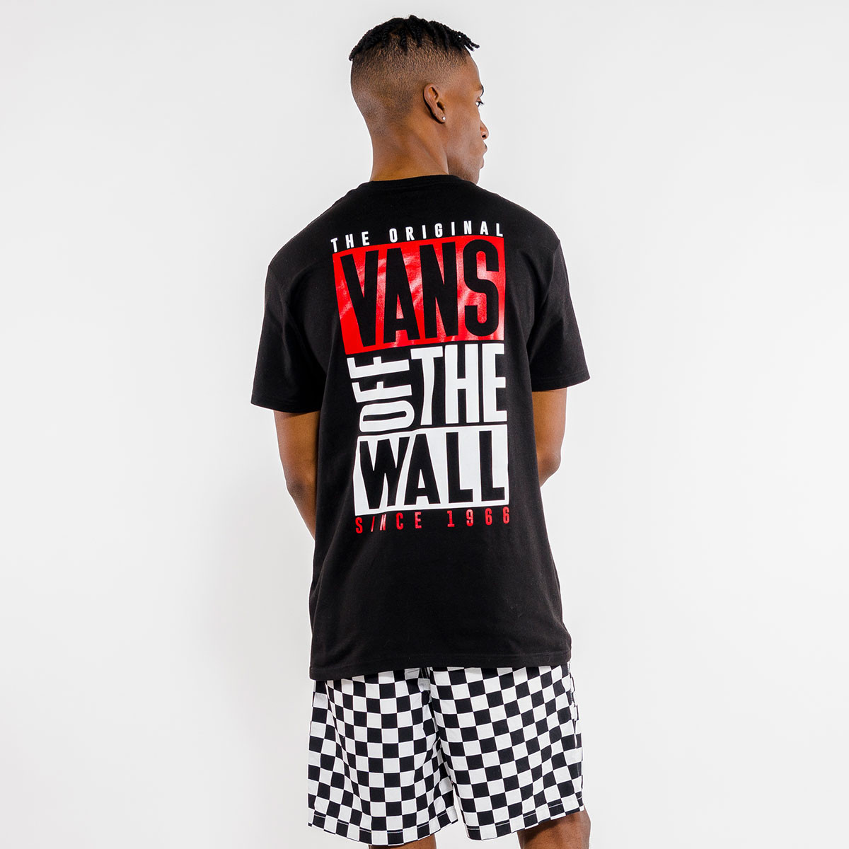 vans美国潮牌现货newstax背面经典字母印花宽松t恤