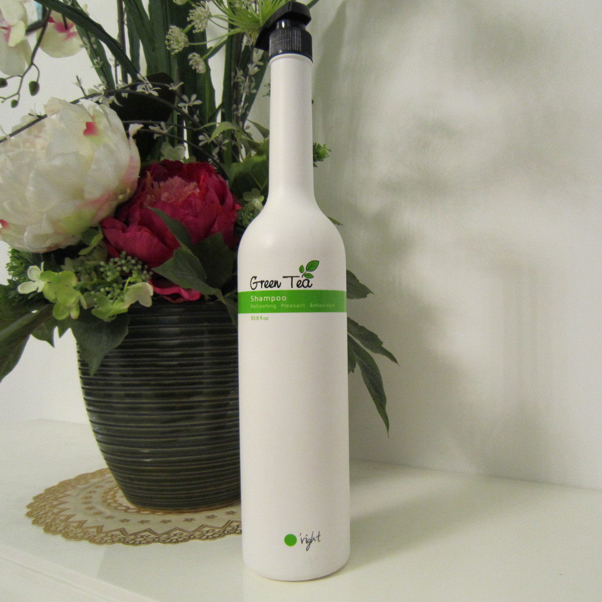 欧莱德绿茶清爽洗发水适合任体发春夏温和清凉残留洗发水