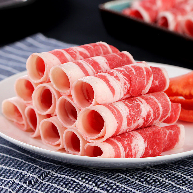 肥牛澳洲安格格斯双层豆捞200g肉质均匀火锅牛肉卷