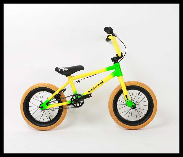ibmx儿童14寸bmx小轮车铝合金prokangaroo平衡进阶bmx小轮车