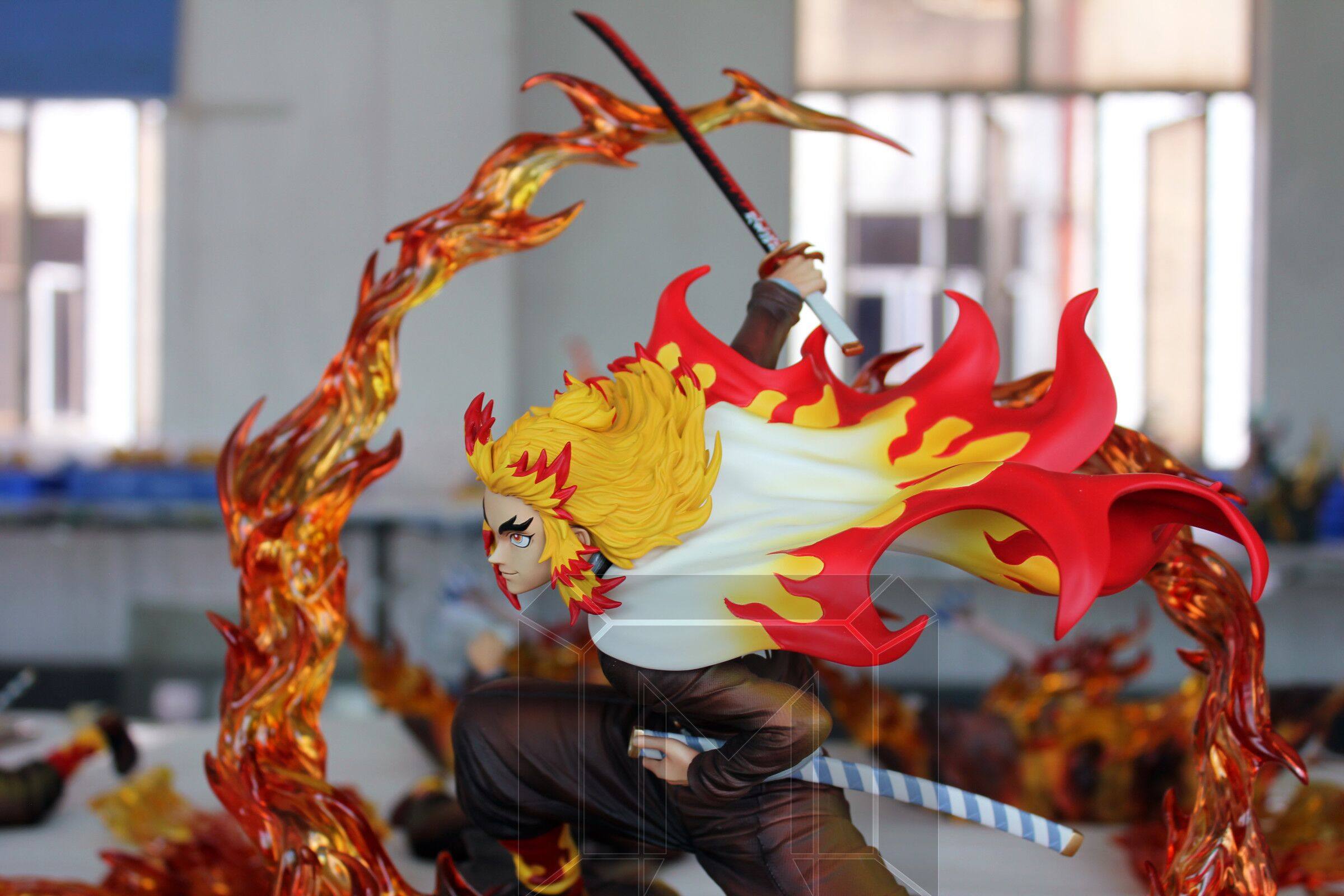 炎柱手办限量透明之刃鬼灭殿堂李小西弟弟小西手办