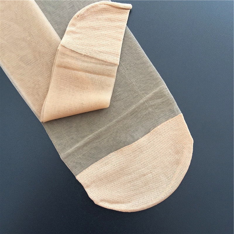 美丽二千短筒女士透明玻璃玻璃丝丝光冰丝百搭无根短袜