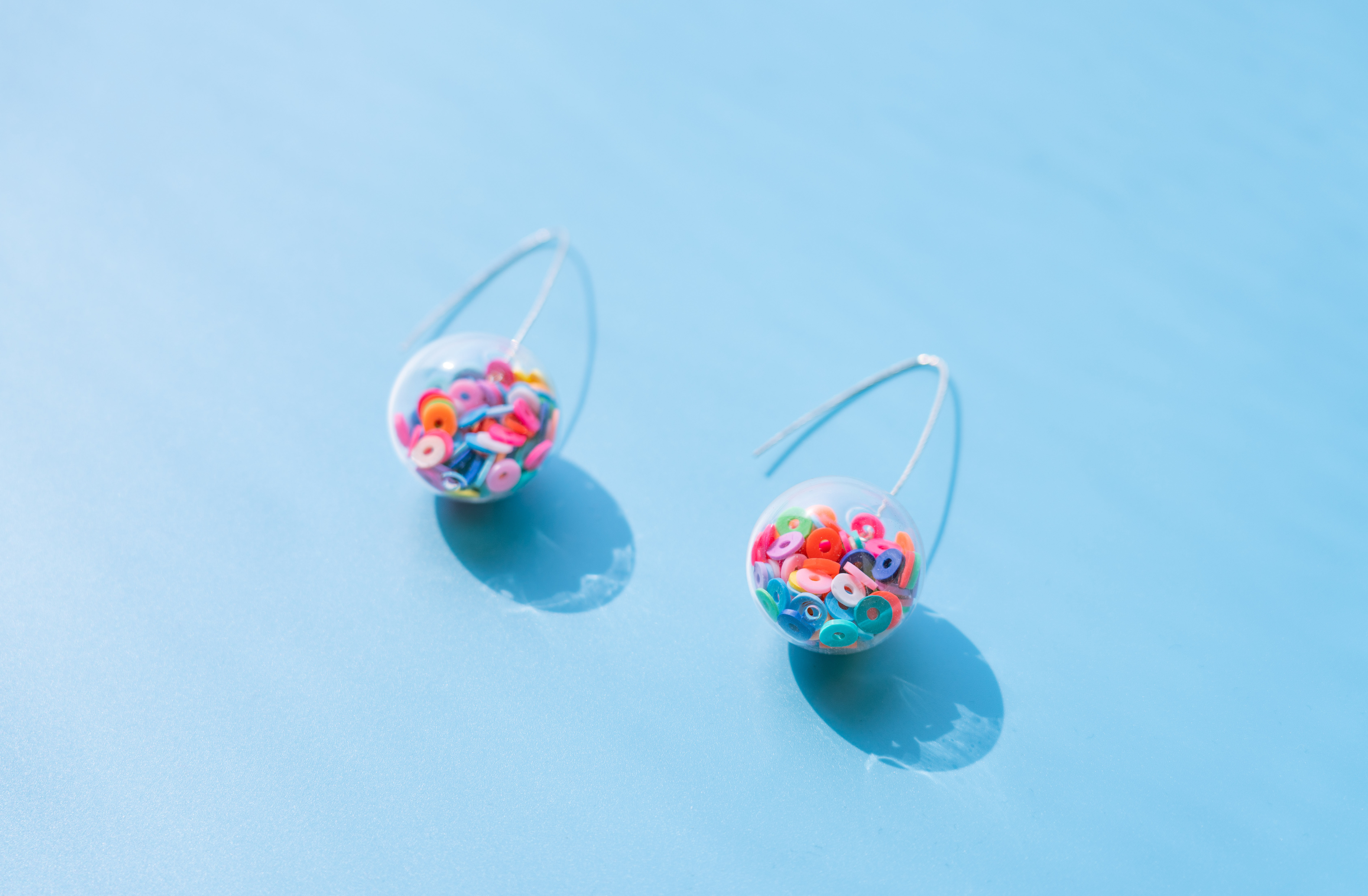 糖果oddstore气泡重磅可爱夏季趣味玻璃日系耳环