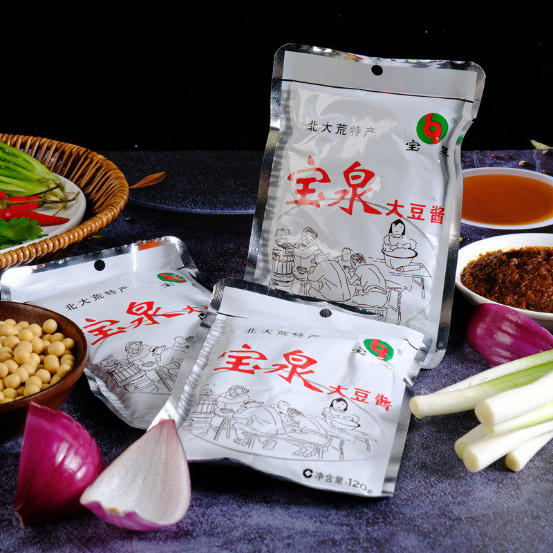 宝泉大酱120g东北特产岭大豆酱即食蘸菜酱可豆瓣酱