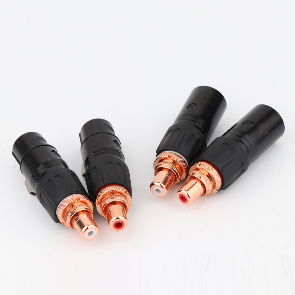 瑞士swiss平衡头转莲花母座卡农公母转rca插头端子