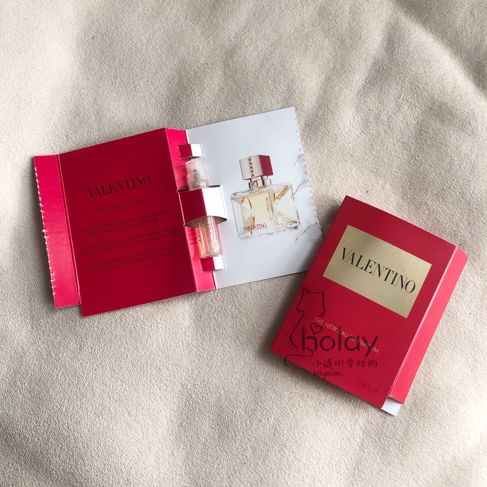 valentino华伦天奴vocevivanew试管香水小样12ml香水