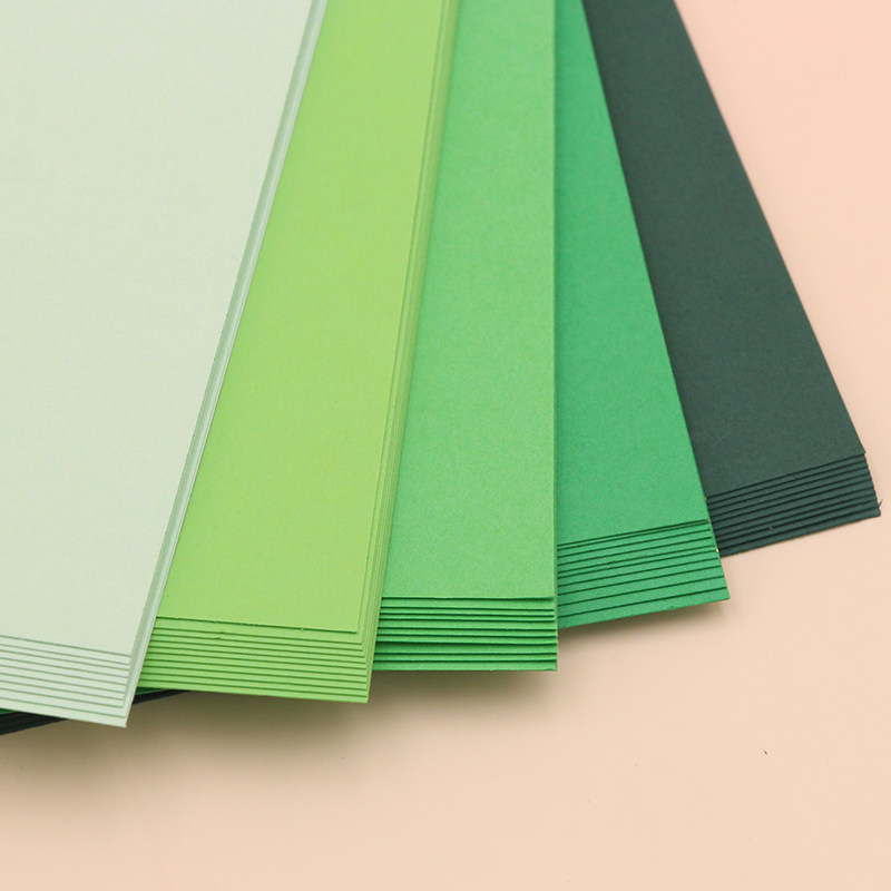 绿色色系卡纸浅绿苹果草绿深绿墨绿a2a3a44k8kdiy卡纸