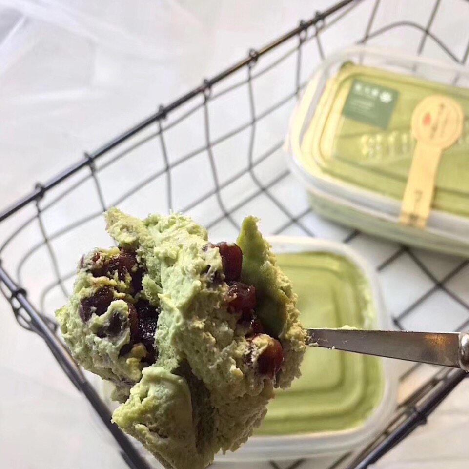 网红零食低脂抹茶蜜豆千层便当奶油蛋糕盒子西式糕点