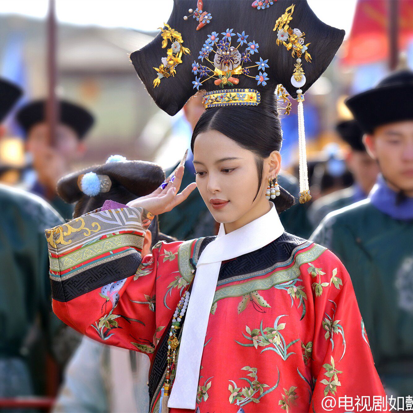 如懿董洁张筠甯同款旗服嫔妃常服影视满族蒙古族民族服装