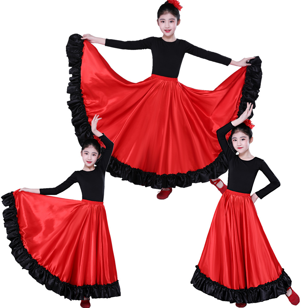 儿童西班牙斗牛舞大摆裙女童开场舞舞蹈服男女斗牛士幼儿演出服装