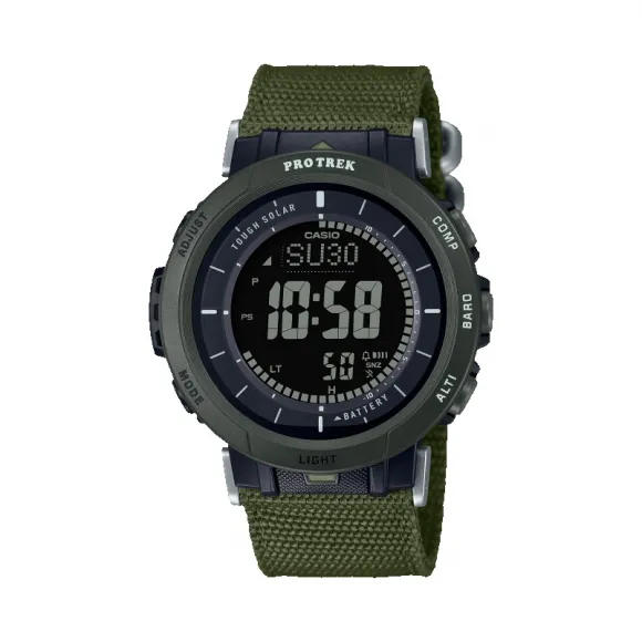 卡西欧手表protrekprw-3100y30-1yt太阳能电波登山腕表日韩腕表