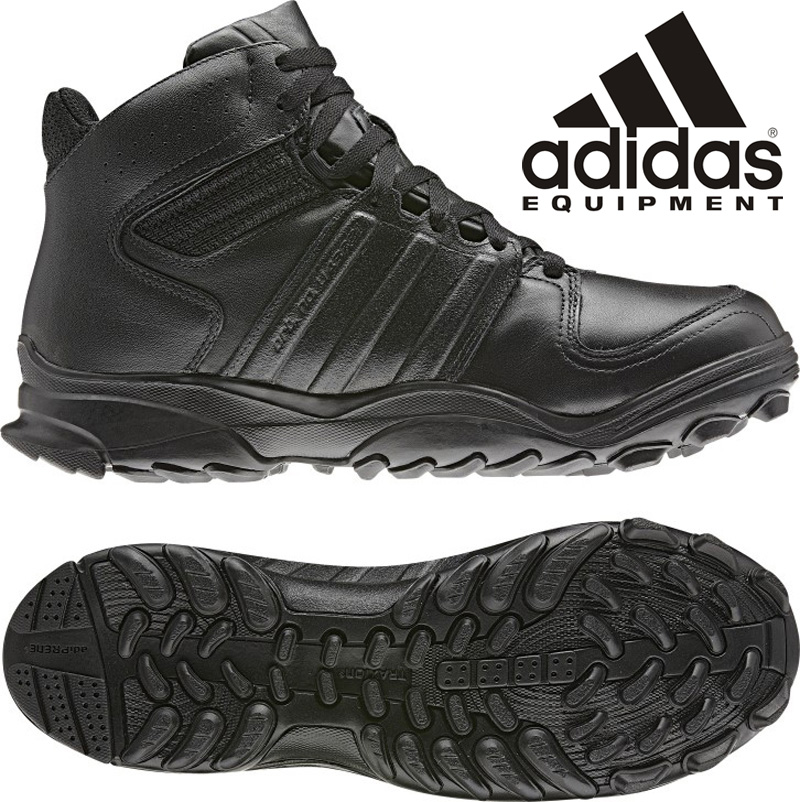 正品Adidas阿迪达斯GSG9.4防水战术靴陆战鞋真皮中帮男士作战靴子