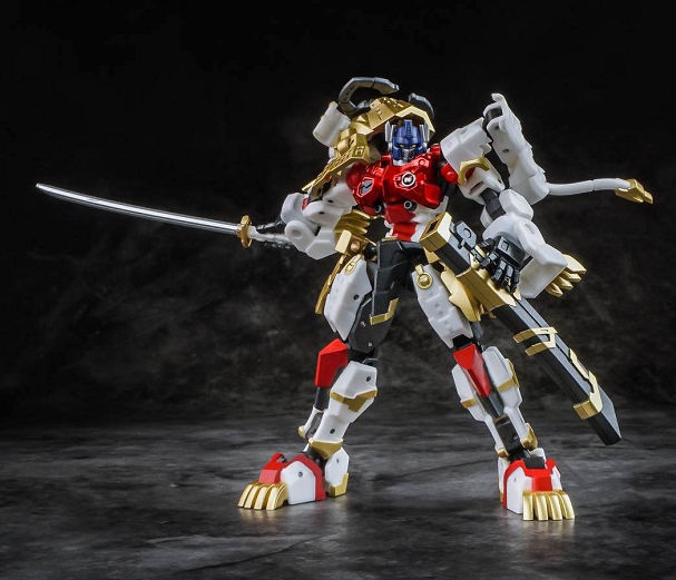 武者铁工厂ironfactoryifex45辉光狮子白狮变形金刚模型专区