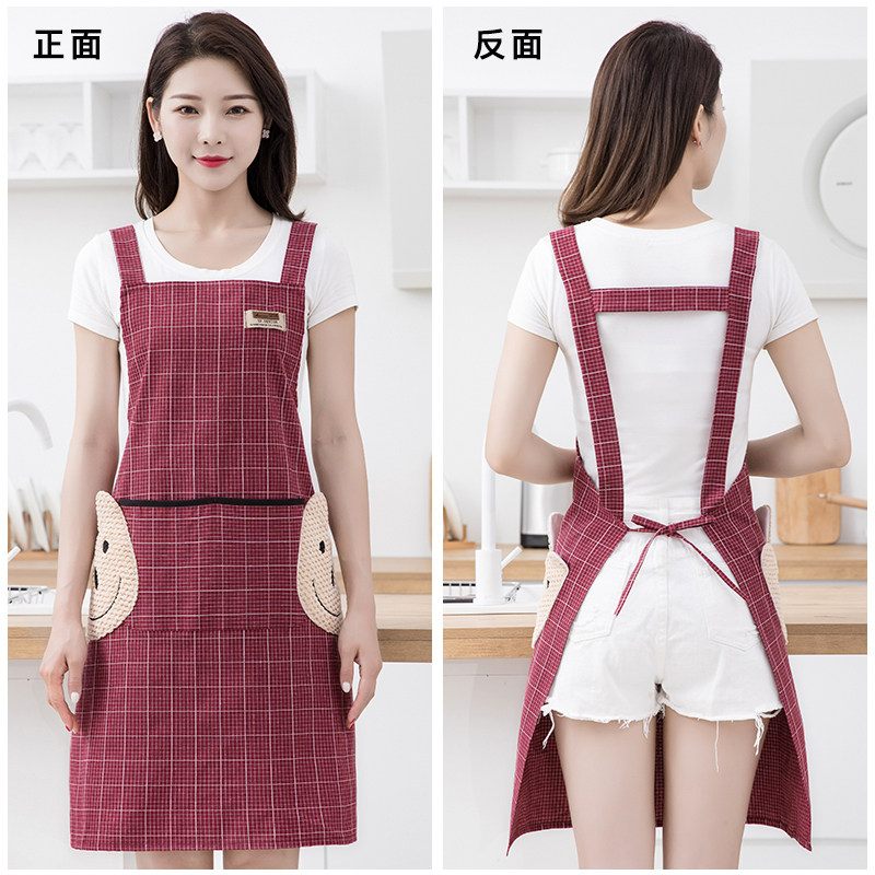 围裙家用厨房2021新款工作服时尚洋气做饭围腰围裙
