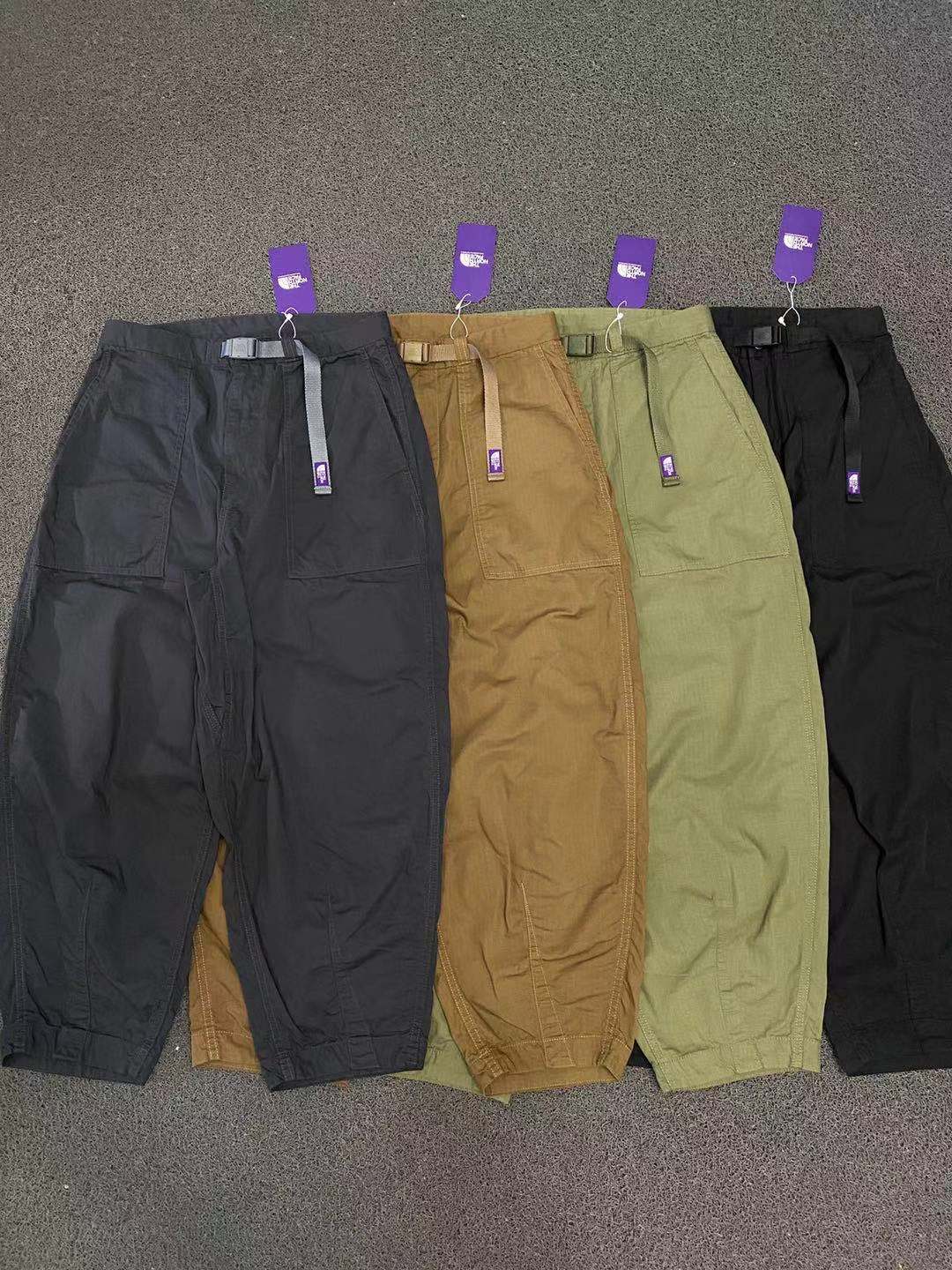 现货 22SS 紫标 THE NORTH FACE RIPSTOP WIDE CROPPED宽松休闲裤
