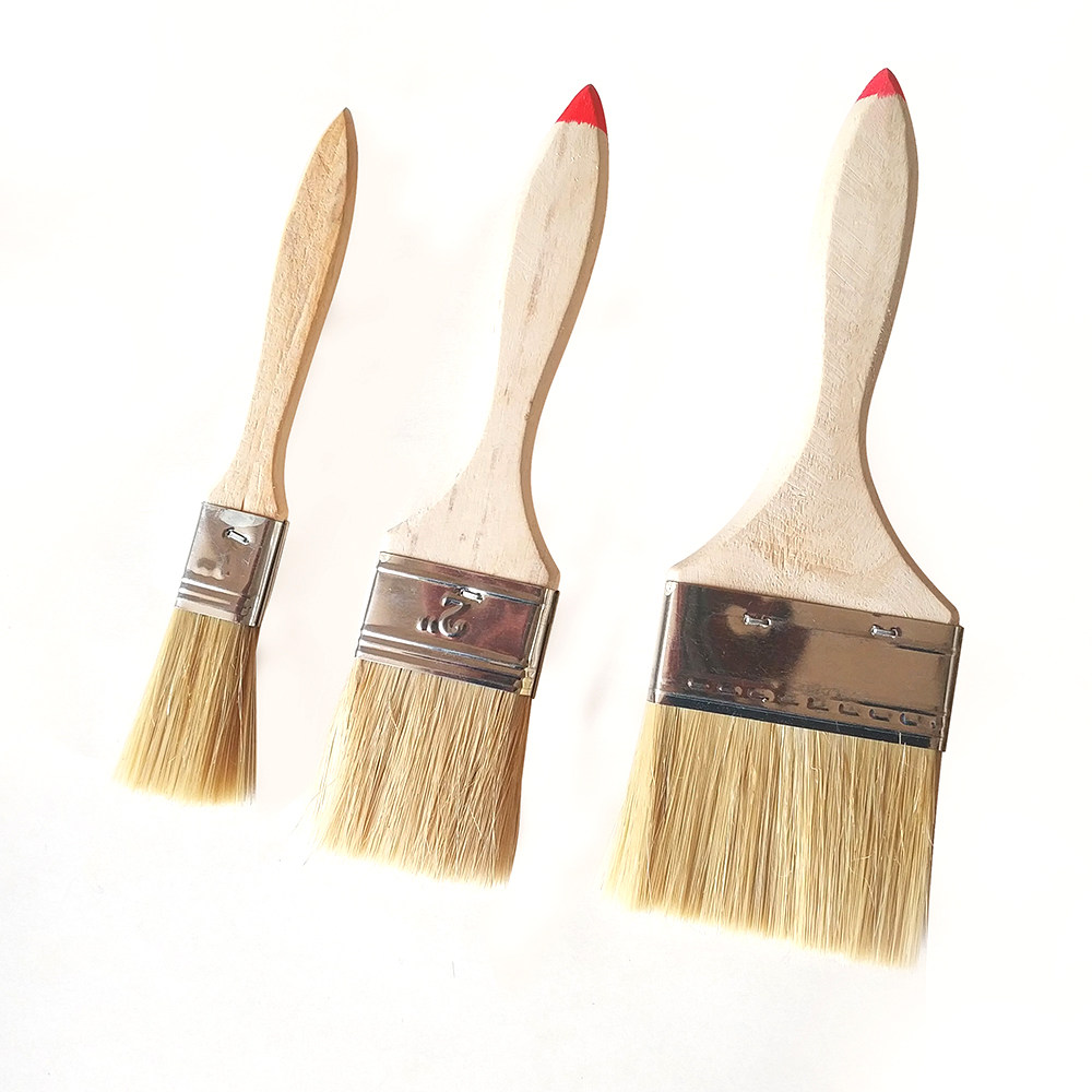 刷子猪毛工业用油漆1寸15寸2寸3寸4寸小棕烧烤刷