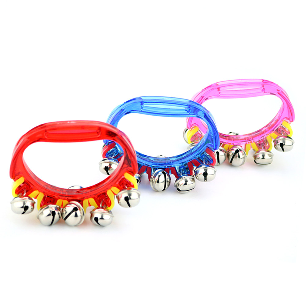 奥尔夫乐器婴幼儿幼儿园串铃塑料手铃摇铃儿童音乐玩具铃类乐器