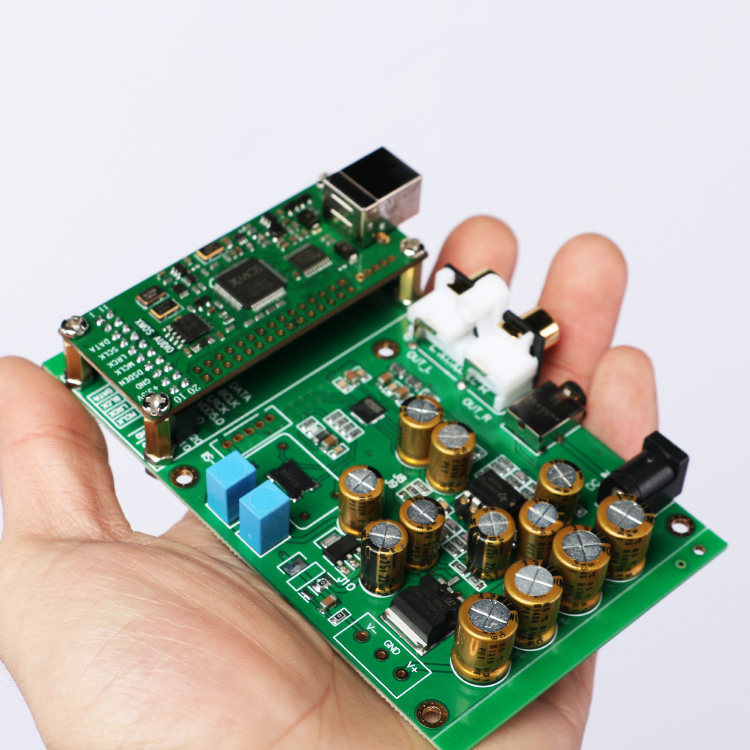 沉金板 es9018k2m发烧兼容意大利i2s输入解码 精英版 板dac板 - 爱购