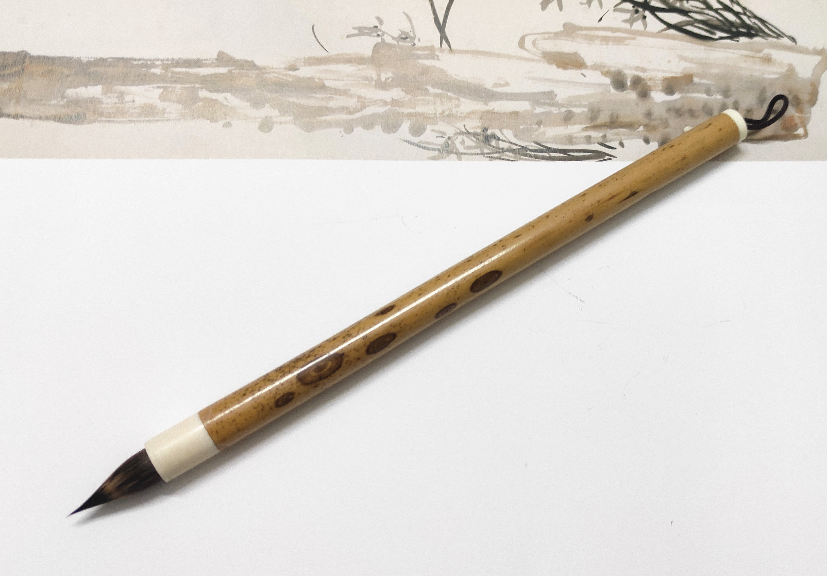 毛笔纯紫毫兔毫短锋蒜头鸡距笔小楷小行行草手札毛笔