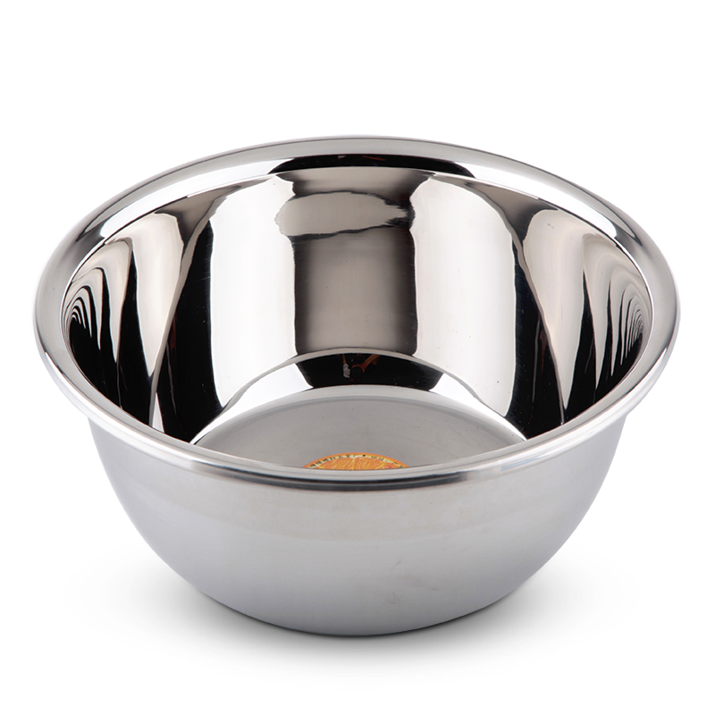 不锈钢加深加厚圆形洗菜盆子调味搅拌盆汤面盆盆