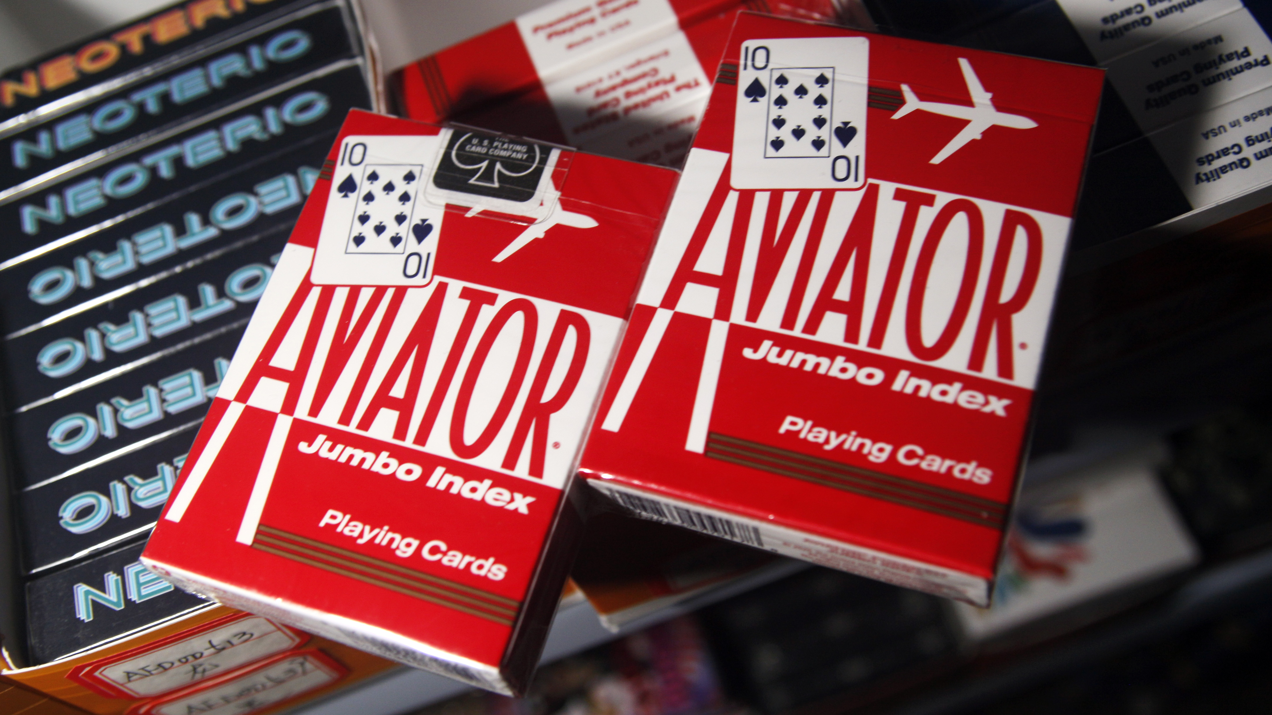 练习习牌培根扑克aviatorpoker飞机飞行员大字小字魔术道具