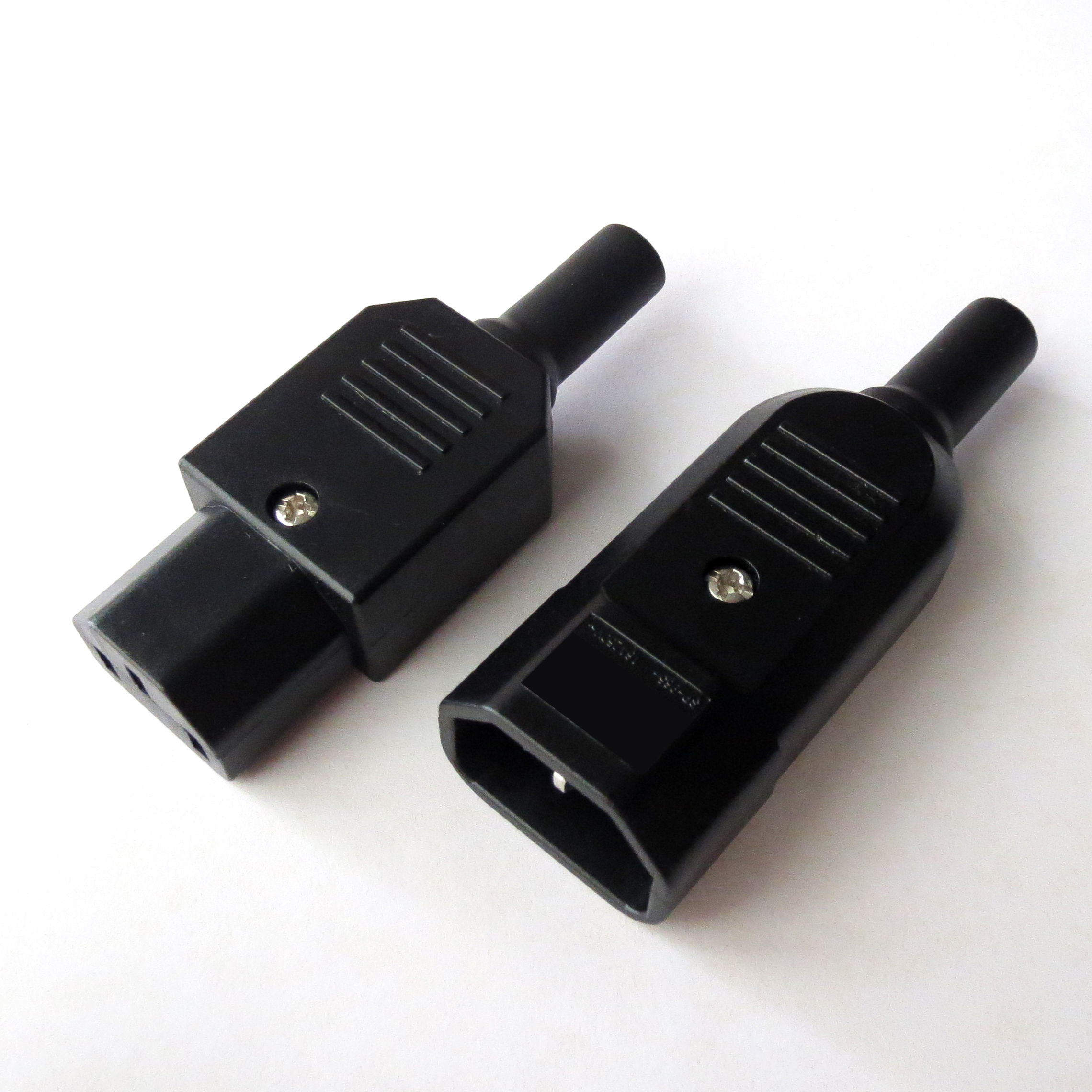 插头电动车充电品字插座纯铜三孔三针ac电源插头