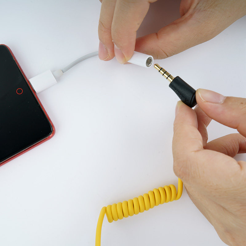 爱图仕deity trs转trrs 麦克风转手机3.5mm音频转接线连接线 线材