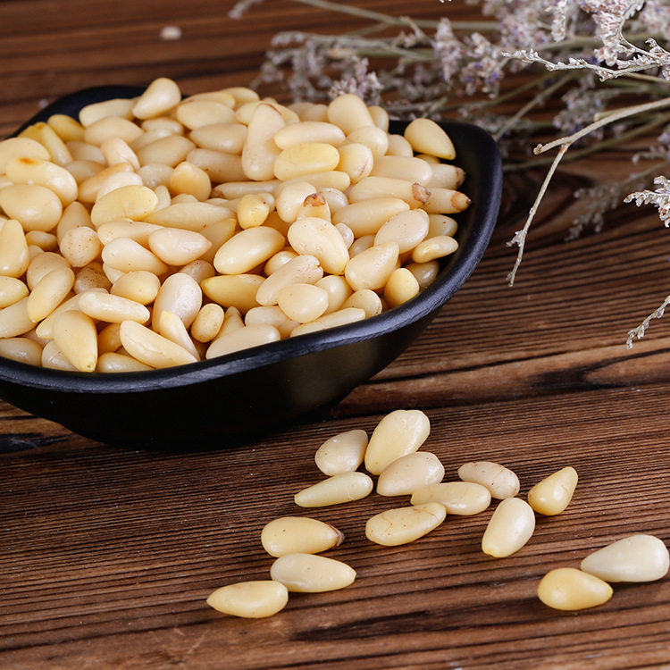 松仁松子新货野生仁生散装500g去壳颗粒剥壳松子
