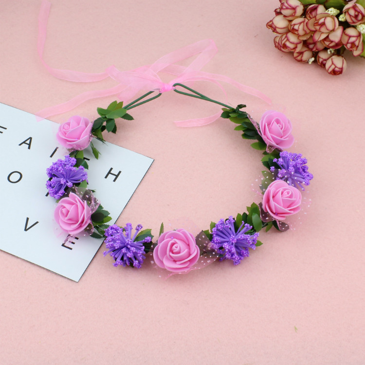 六一舞蹈表演发饰儿童花环头饰宝宝头环幼儿演出道具女童跳舞头花