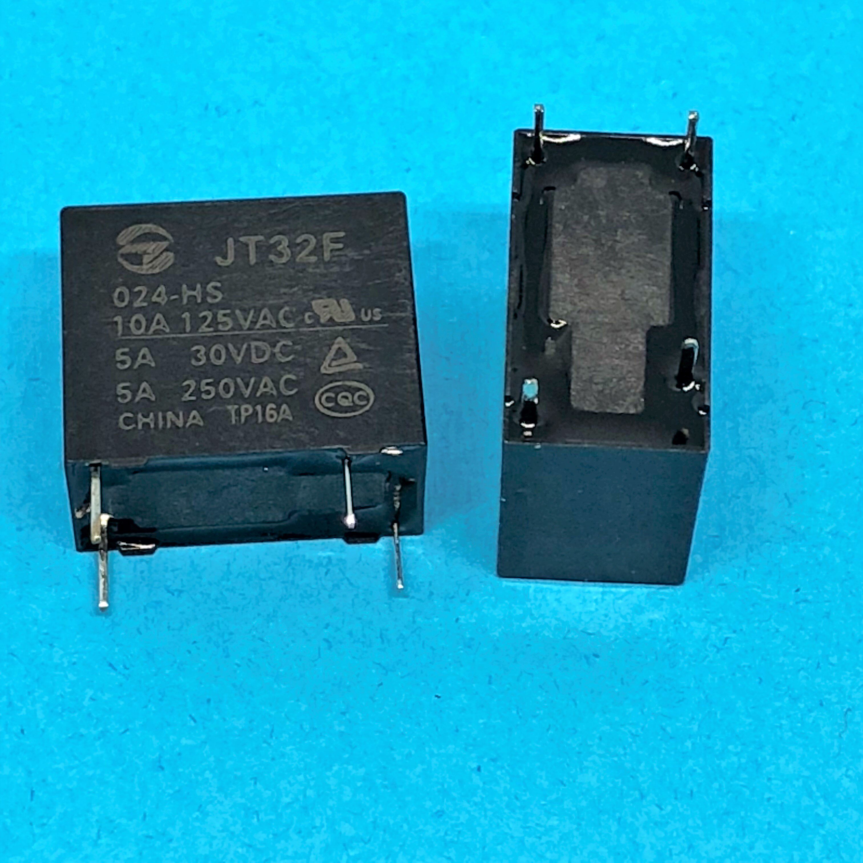 金天继电器jt32f024hs4脚5a250vac24vjzc32fhf32f常开继电器