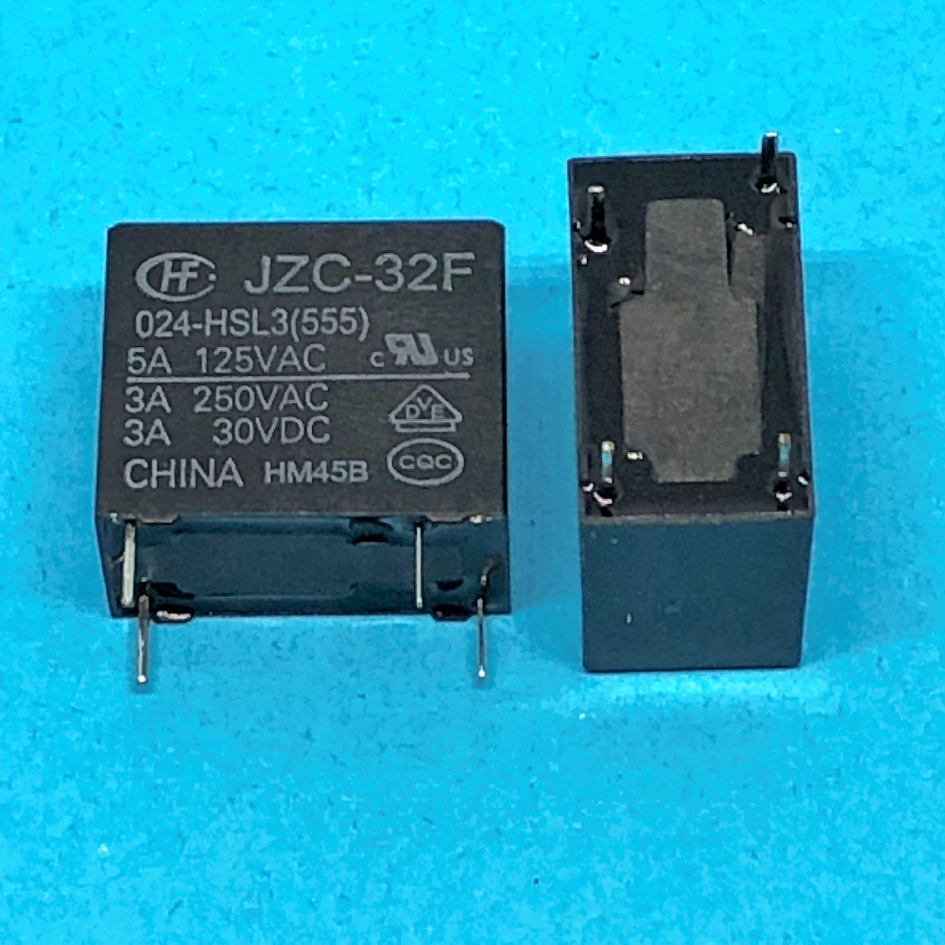 宏发继电器jzc32f024hsl34脚5a250vhf32f024hsl3继电器