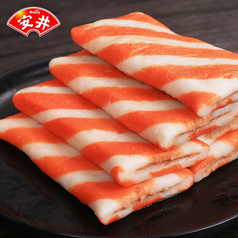 安井夹心蟹排500g散装火锅丸子仿蟹排关东煮麻辣烫串串香火锅食材