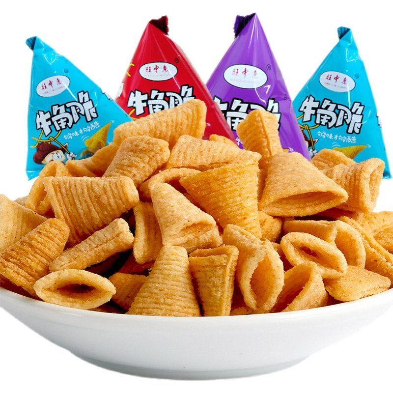牛角脆脆角散装40包休闲小零食