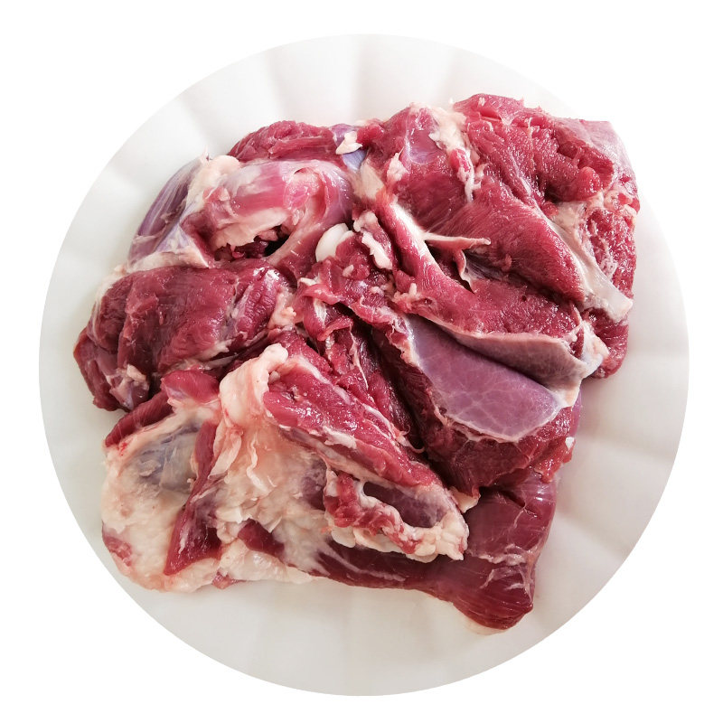 1500g内蒙古呼伦贝尔草地散养新鲜现杀羔羊羊腿无骨生羊肉