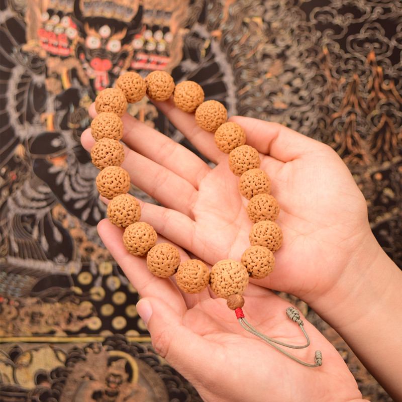 菩提精品佛螺提子佛珠手持念珠佛罗大金刚籽手串佛珠