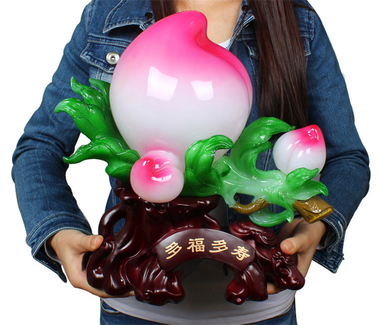 大号寿桃摆件长辈祝寿贺寿607080大寿工艺礼品老人摆件