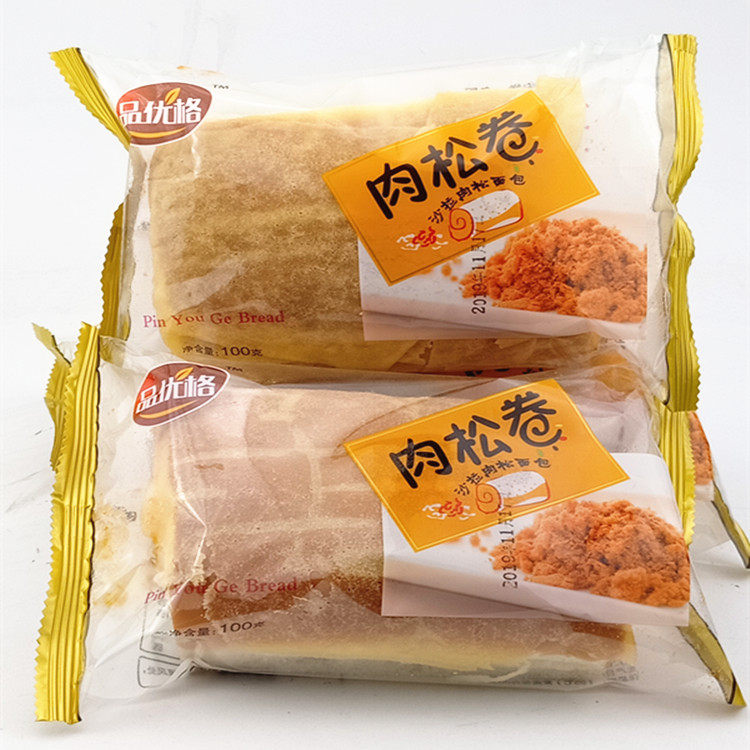 肉松优格沙拉面包早餐糕点零食袋装100克多省传统西式糕点