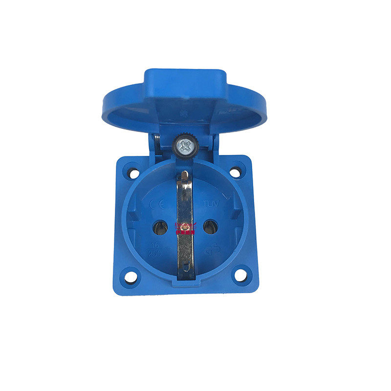 上丰220v发电机公母接头欧式16a耦合器连接器工业插头