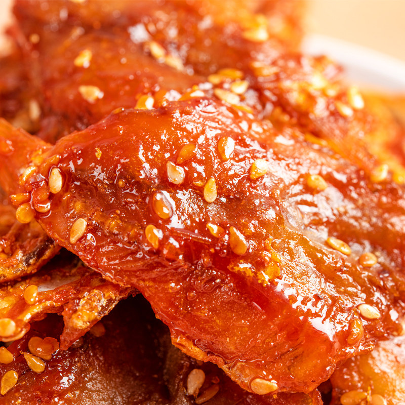 海南风味昌茂麻辣金针鱼200g珍珠鱼红娘鱼海鲜零食鱼干鱼片鱼仔