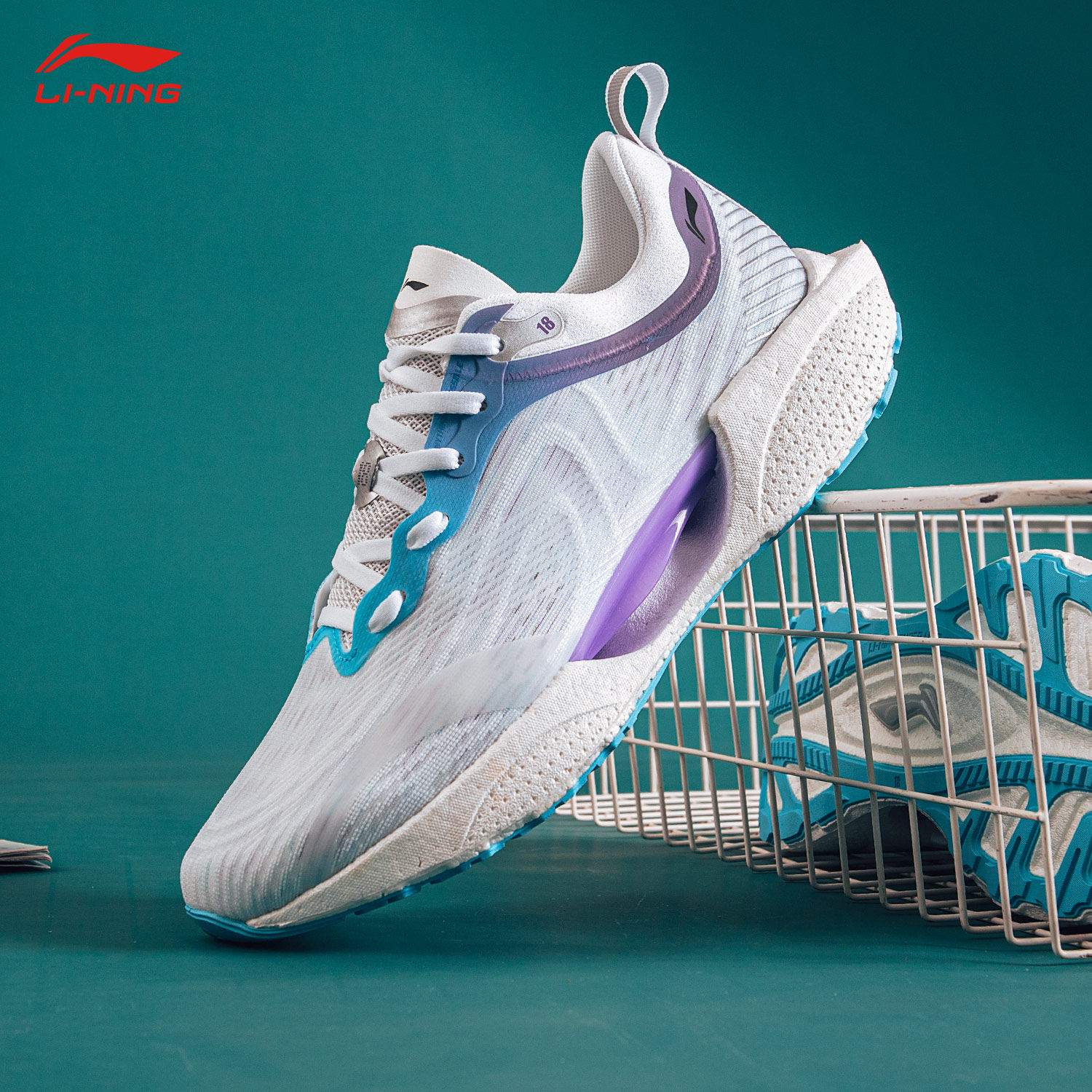 李宁跑步鞋男2021夏季新款超轻18代beng减震跑步鞋