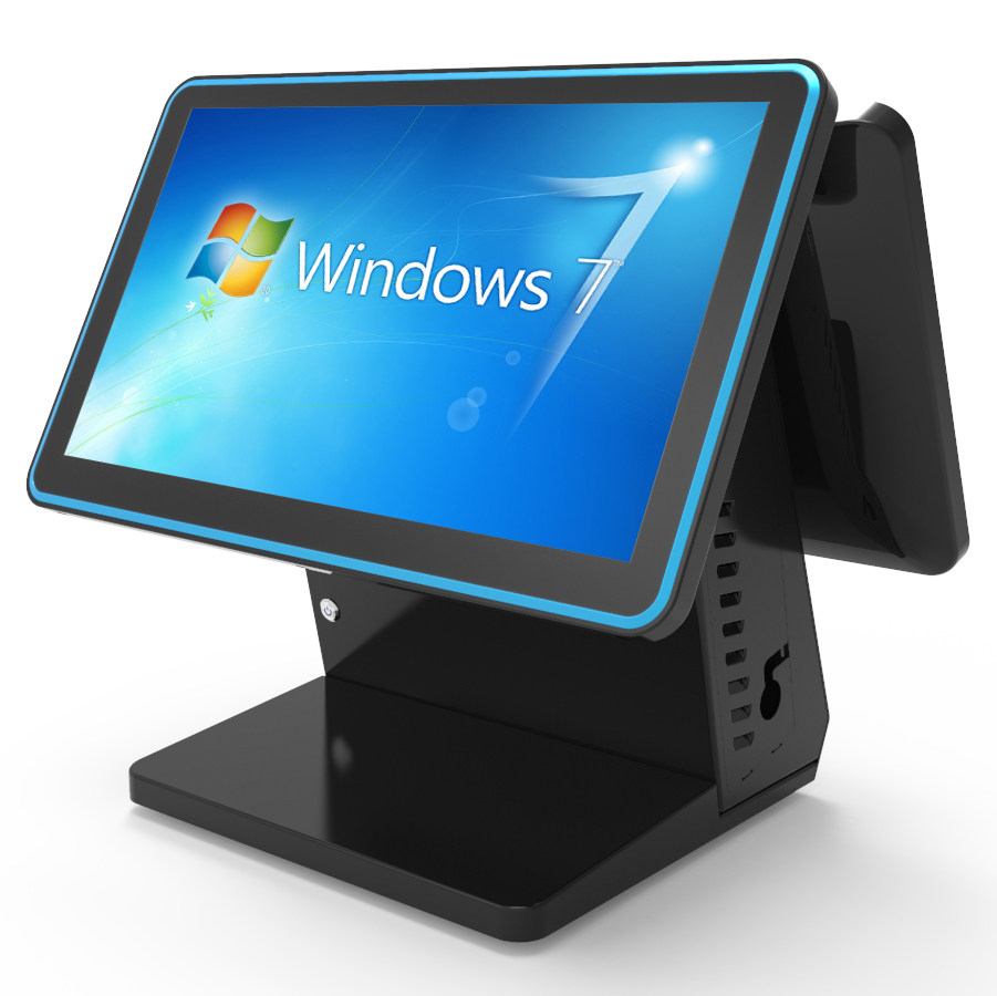 爱宝8600双触摸收银机一体收款机酒店餐饮快餐奶茶超市收款机