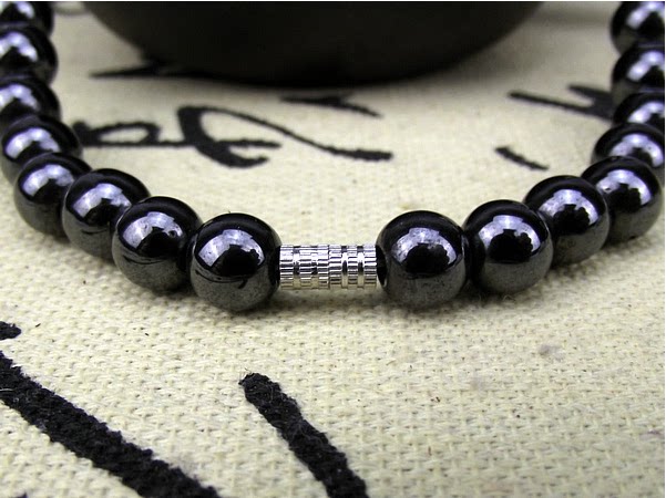 胆石项链天然8mm磁性磁石磁疗保健包邮项链