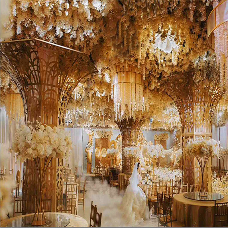 婚庆包柱子礼堂婚礼柱子宴会厅道具装饰布置酒店节庆布艺用品