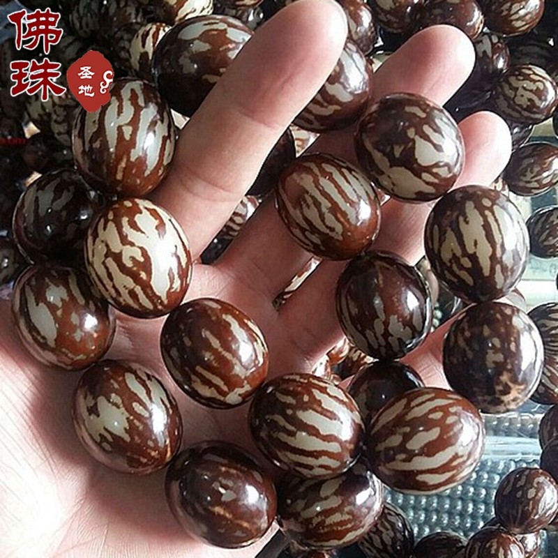 菩提天然花皮根手串西瓜纹菩提子斑纹手链男款手链