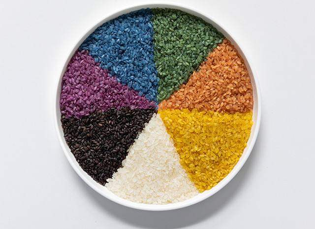 一包云南特产五彩七彩花糯饭糯米混色彩色1000克糯米