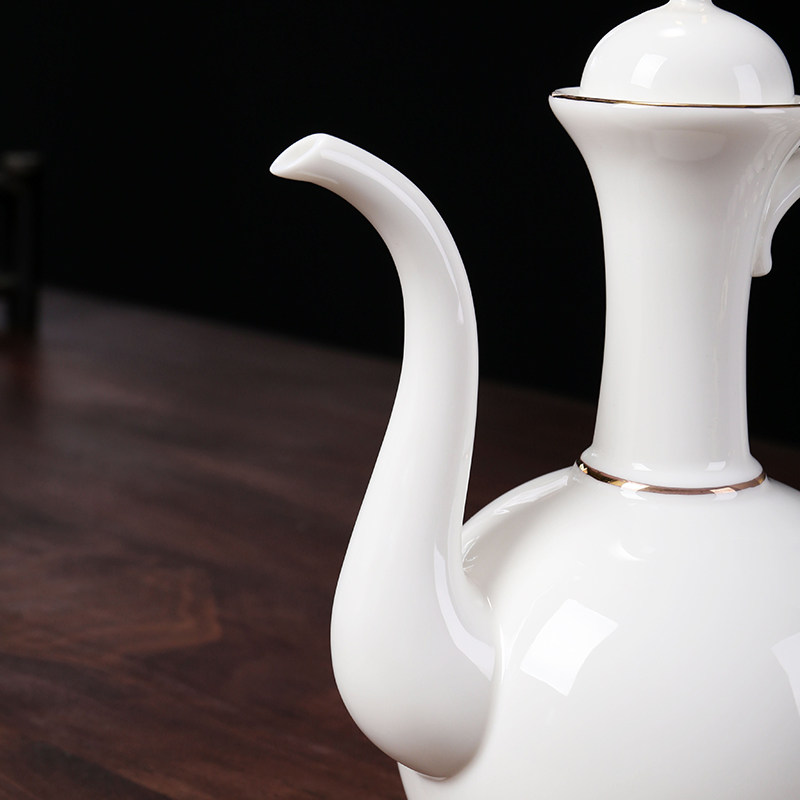 酒壶羊脂家用陶瓷酒器高档酒具德化白瓷中式家用酒壶
