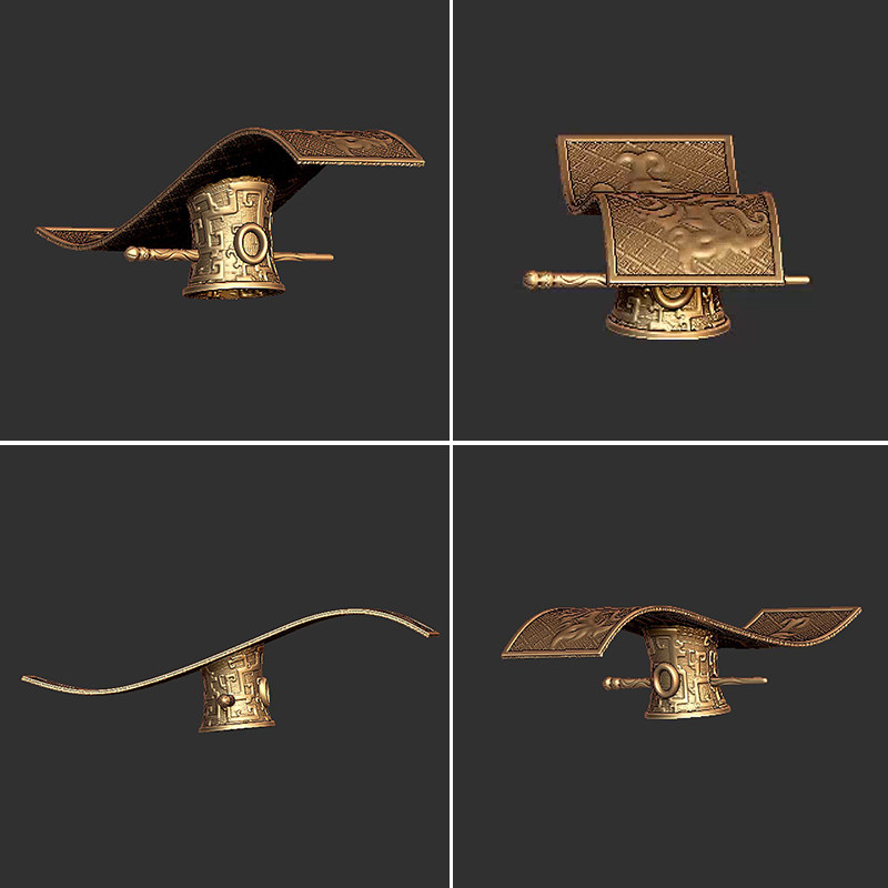 男士影视剧束发发定制秦朝汉朝头冠古装公子发饰